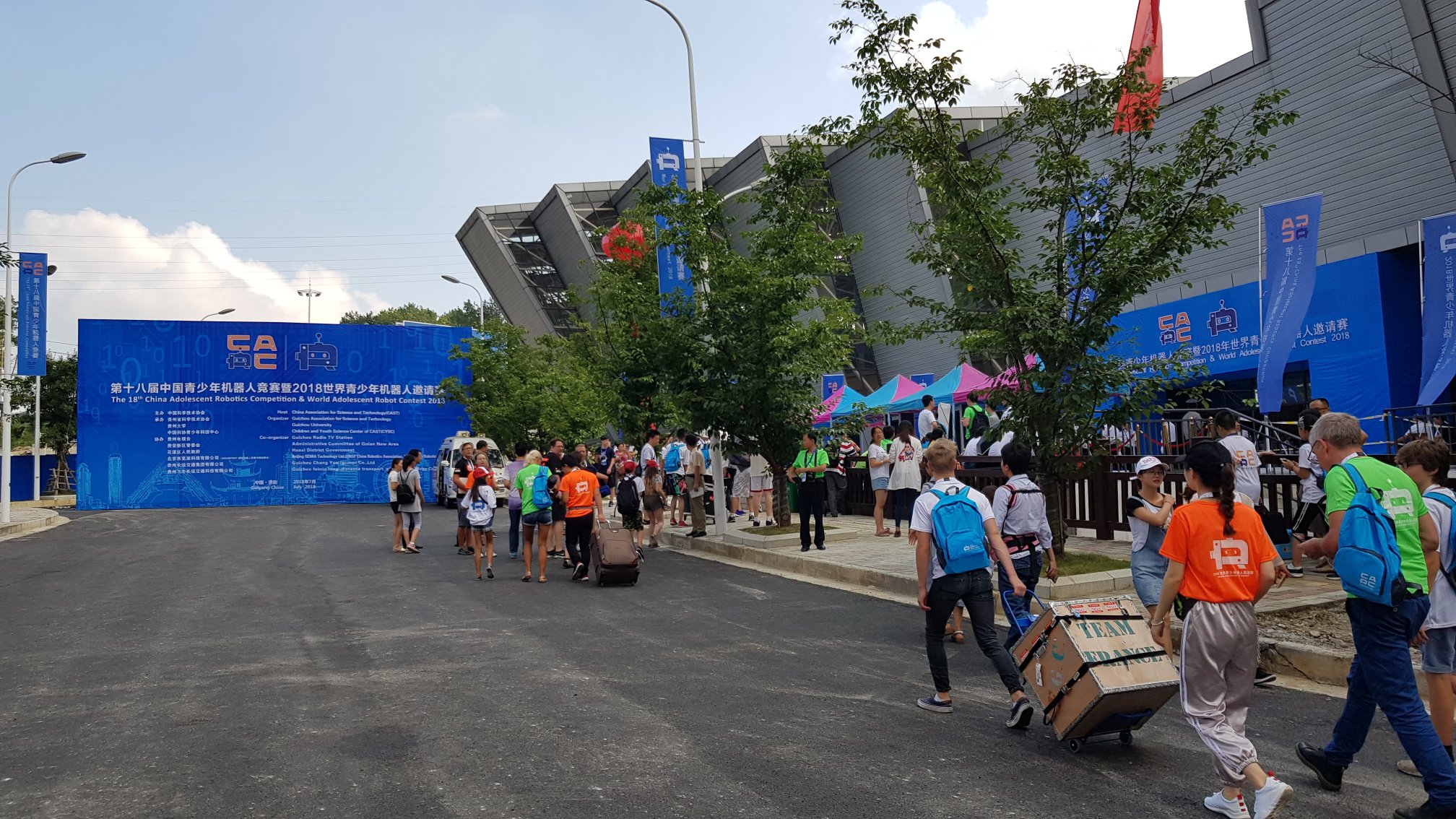 L&rsquo;arrivée sur place